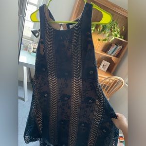 Blue & beige 8P Anthropologie Dress